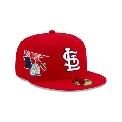 St. Louis Cardinals Gorra | New Era MLB City Patch 59fifty Fitted Cap Mexico - Rojos